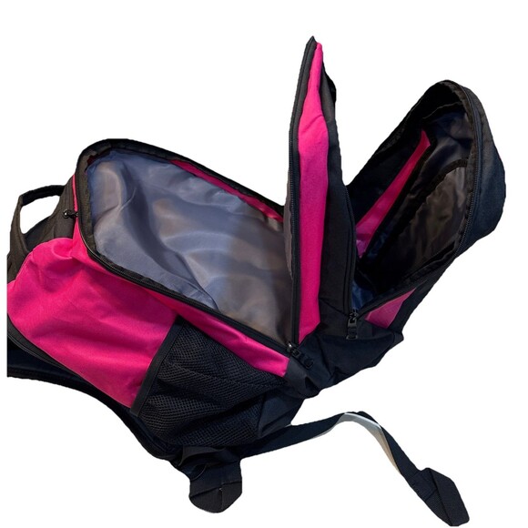 Adidas Load Spring Backpack Black Pink Laptop Tablet Sleeve Pockets Side Pockets - Picture 9 of 10